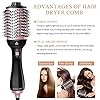 Hair-Dryer-Brush4-in-1Multifunctional-Hot-Air-Brush-and-VolumizerAnti-Frizz-Ion-Technology-Blow-Hair-Styler-for-Women-One-Step-Styling-Tool-with-3pcs-Hair-Clips-3pcs-Hair-Ties Hair Dryer Brush,4 in 1Multifunctional Hot Air Brush and Volumizer,Anti-Frizz Ion Technology Blow Hair Styler for Women…