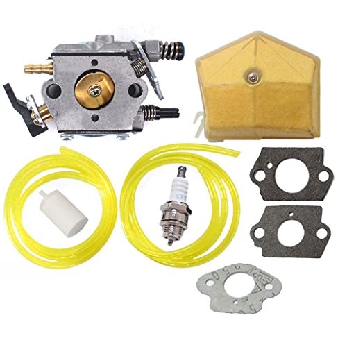 HURI Carburetor Air Filter Spark Plug Fuel Line For Husqvarna 50 51 55 Rancher Chainsaw 503281504 WT-170-1 WT-170