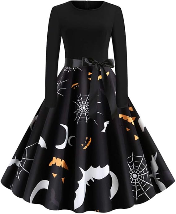 Amazon レディースファッション 冬 コスチューム クリスマス ハロウィン ドレス レディースファッション 冬 トップスゆったり安い 大きめ ワンピース レディース 秋冬 お呼ばれ 公演 同窓会 仮装 パーティー ドレス 学園祭 演劇服装 ワンピース チュニック 通販