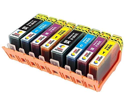 TONER EXPERTE® 8 XL (2 SETS) Compatible Ink Cartridges Replacement for 364XL Photosmart 5510 5515 5520 6510 6520 B110a Plus B209a B210a Deskjet 3070A 3520 Officejet 4610 4620 | High Capacity