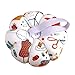 eZAKKA Pin Cushions for Sewing, Wrist Pin Cushion Cute Sewing Pin Holder Needle Pincushions (Sewing Necessities Pattern White)