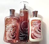 Bath & Body Works Warm Vanilla Sugar Snowflakes Box Gift Set | Shower Gel, Body Lotion & Fragrance Mist