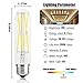 Leools Dimmable Edison Led Tubular Bulb T10,8W Vintage Led Filament Light Bulb 75W Incandescent, 4000K Daylight Glow,E26 Medium Base Lamp Bulb,3 Pack