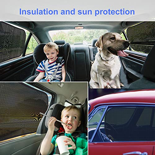 image for TOPLUS Car Window Shades, 3 Pack Car Sun Shades for Baby - 80 GSM 20