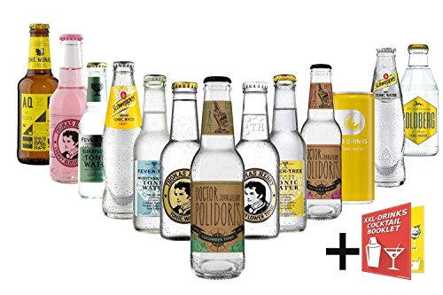 Ultimate Tonic Water Paket - 13x Tonic Power - Thomas Henry, Dr. Polidori, Fever-Tree, Goldberg, 28Drinks, Aqua Monaco + Cocktail Booklet – Bild 3