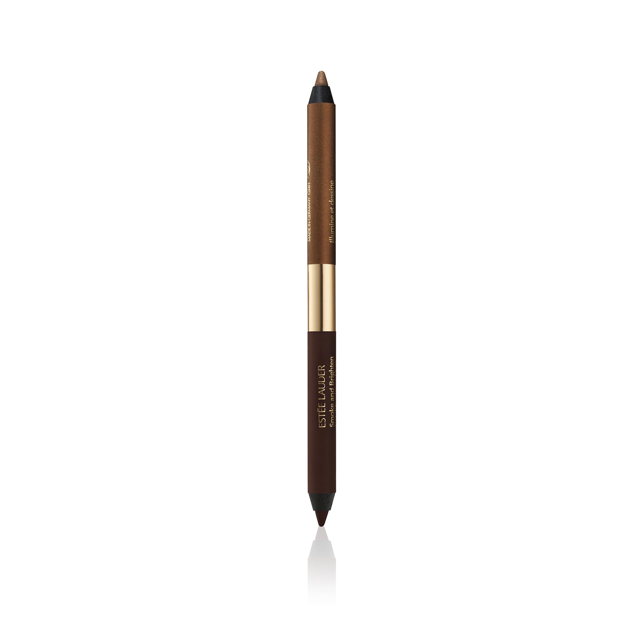 Photo 1 of ** USED** Estée Lauder Smoke and Brighten Long-Lasting Waterproof Kajal Eyeliner Pencil Duo, 0.03 Ounce, Dark Chocoloate/Rich Bronze