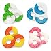 Happy Candy Gummi Rings Party Tray - 4 Flavor Variety Pack of Apple, Blue Raspberry, Peach & Watermelon - Resealable, 2.5 lbs (40 oz)