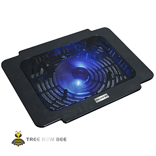 Tree New Bee TBR-K16 Laptop Cooling Pad - Fits 14" & Smaller laptops & notebooks - Strong & Durable ABS & Metal Mesh - Fits Easily on Your Lap or Any Flat Surface - Keeps Your Laptop Cool
