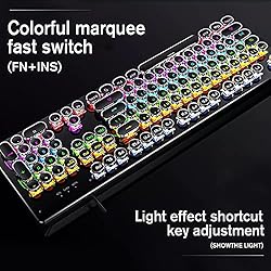 Basaltech Mechanical Light Up Keyboard With LED