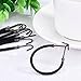 Hotop 10 Pack Ponytail Hooks Elastic Bands Hair Styling, Black