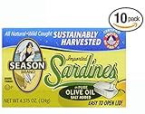 Season Sardines in Pure Olive Oil (Pack of 10)