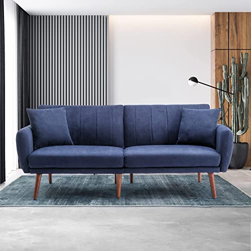 Vicluke Convertible Futon Sofa Bed, Modern Upholstered SplitBack