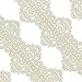 Funshowcase Large Pre-Made Ready to Use Edible Cake Lace Art Nouveau Style Applique Ivory White 14-inch 10-piece Set