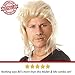 ALLAURA 80’s Mullet Wigs for Men- Blonde Redneck Hillbilly Costume Wigs Accessories