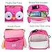 yodo 3-Way Convertible Playful Insulated Kids Lunch Boxes Carry Bag/Preschool Toddler Backpack for Boys Girls, with Quick Access front Pouch for Snacks, Pink Owl