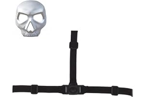 DANVIRTUOUS 2 Pack Adjustable Mask Strap Kit Including Elastic Bands Sliders 3-Way Quick Release Buckle Face Mask Straps for Back of Head Cosplay Premium Masking Kit Toy Mask Replacement Strap（Black）