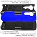 LG G3 Vigor Case, CASEFORMERS Duo Armor for LG G3 Vigor Combo Case with Stand and Holster - Blue (Compatible with LG G3 Vigor, G3 Mini Version Only)