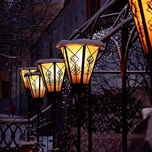 LEDERA Flame Light Bulb (4 Pack), E12 LED Flickering Flame Effect Light, 1300K Emulation Candelabra Bulb for Decoration