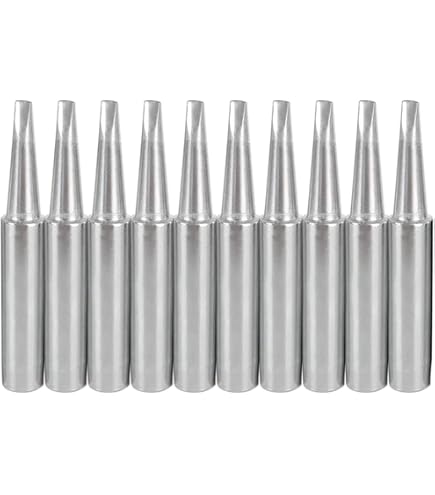 Uxcell Soldering Iron Tips 10pcs - 900M-T-1C Bevel Edge Replacement Tips, 4mm Hole, 6.5mm Shank, For Soldering Stations - View #5
