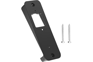 LIZEWEI Vinyl Siding Mount for Blink Doorbell Siding Mount, Apply to 4" Standard Vinyl, Hardi Board, Aluminum Video Doorbell, Black - with Screws