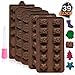 39 Piece Christmas Chocolate Mold Set, Christmas Theme Silicone Moulds, Ideal for Xmas Shaped Chocolate, Ice, Lotion Bars, Candy, Jelly, Candles, and Other DIY Products