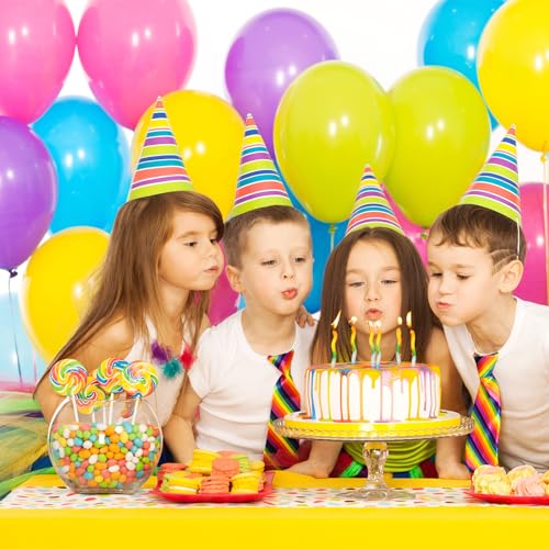 LovesTown 110PCS Latex Balloons 12inch, Colorful Helium Balloons Party Balloons Arch with Ribbon for Birthday Baby Shower Wedding Party Decorations