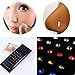 Sumanee 40x Crystal Rhinestone Stainless Steel Nose Ring Body Piercing Bone Stud Jewelry