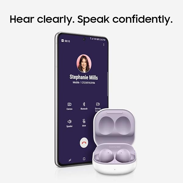 SAMSUNG GALAXY BUDS 2 TRUE WIRELESS BLUETOOTH EARBUDS, NOISE CANCELLING, COMFORT FIT IN EAR, AUTO SWITCH AUDIO, LONG BATTERY LIFE, TOUCH CONTROL, WHITE [US VERSION, 1YR MANUFACTURER WARRANTY]