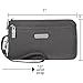 Baggallini Double Zip Wristlet, Charcoal