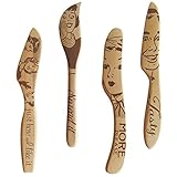 Talisman Designs Solid Beechwood Spreaders, Set of 4