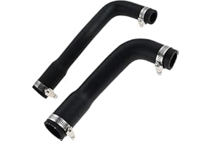 gohantee Fuel Filler Hose and Vent Hose Kit Compatible with Jeep Wrangler YJ 1987-1995 20 Gallon Plastic Tank, Replaces 52040079 52040081, 2 Pcs with 4 Clamps