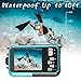Waterproof Camera Underwater Camera 10 FT 2.7K Full HD 48MP 16X Digital Zoom Waterproof Digital Camera Self-Timer Dual Screens Anti Shake for Snorkeling, Travel and Vacation