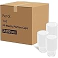 Karat FP-P100TALL-PP 1 oz. Tall PP Portion Cups - Clear (Case of 2500)