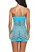 Avidlove Women's Fishnet Lingerie Mesh Hole Strap Chemise Badydoll Mini Dress Blue
