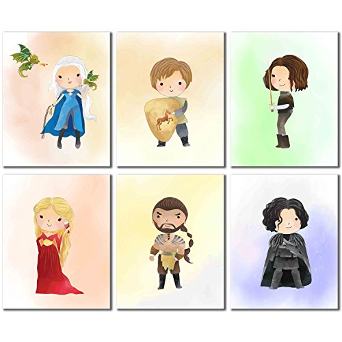 Buy Game of Thrones Wall Art Decor Prints Set of 6 (8 inches x 10