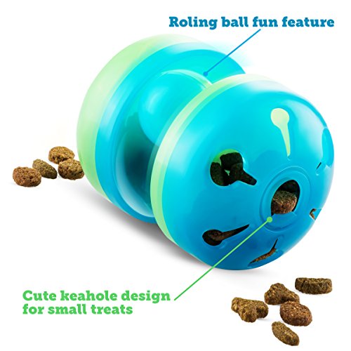 BOSHEL Cat Toys - Cat Treat Dispenser Toy - Cat Roller Toy with Cat Toy Ball Track Feature - Interactive Food Dispensing Treat Ball Toy - IQ Cat Toy - Cat Interactive Toy Ball - Playful Fun Cat Toys