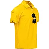SCODI Mens Polo Shirts Performance Short Sleeve Tactical Shirts Athletic Golf Shirt for Men Daily Casual Collared T-Shirt