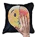 Emoji Sequined Cushion Covers, Reversible Sequin Mermaid Pillow Case, Changeable Emoji Face Pillow Cases, Throw Pillow Cover Decorative Pillow Case for Home and Office Decor 16 x 16 inches