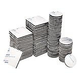 Bememo 90 Pieces Double Sided Black Foam Pad Strong Adhesive Mounting Tape, Rectangle and Round