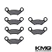 KMG 2003-2007 Polaris 500 Predator TLD Front + Rear Carbon Kevlar Organic NAO Brake Pads Set