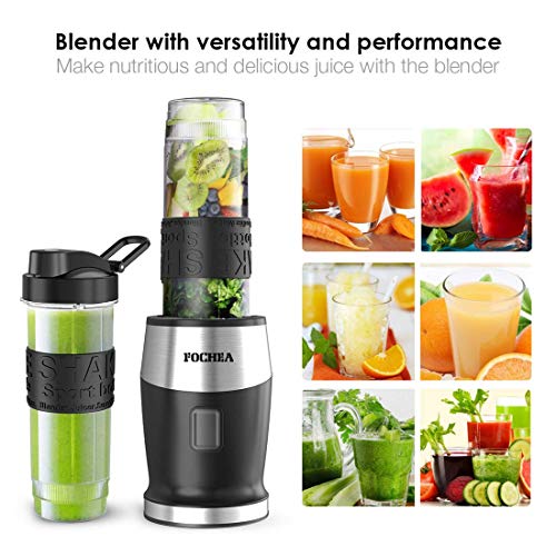 Smoothie Blender, Fochea 500W Personal Blender with BPAFree Travel