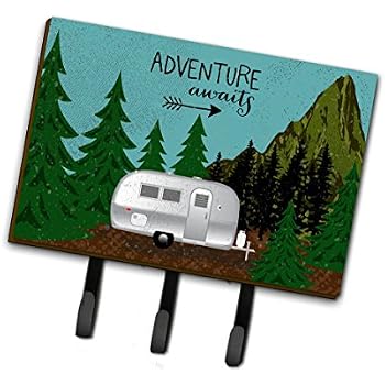 Key Holder 3 Hook Rack, Vintage Trailer RV Camper Wall...
