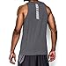 Under Armour Men's Charged Cotton Jus Sayin Too Tank, Carbon Heather/Elemental, Large