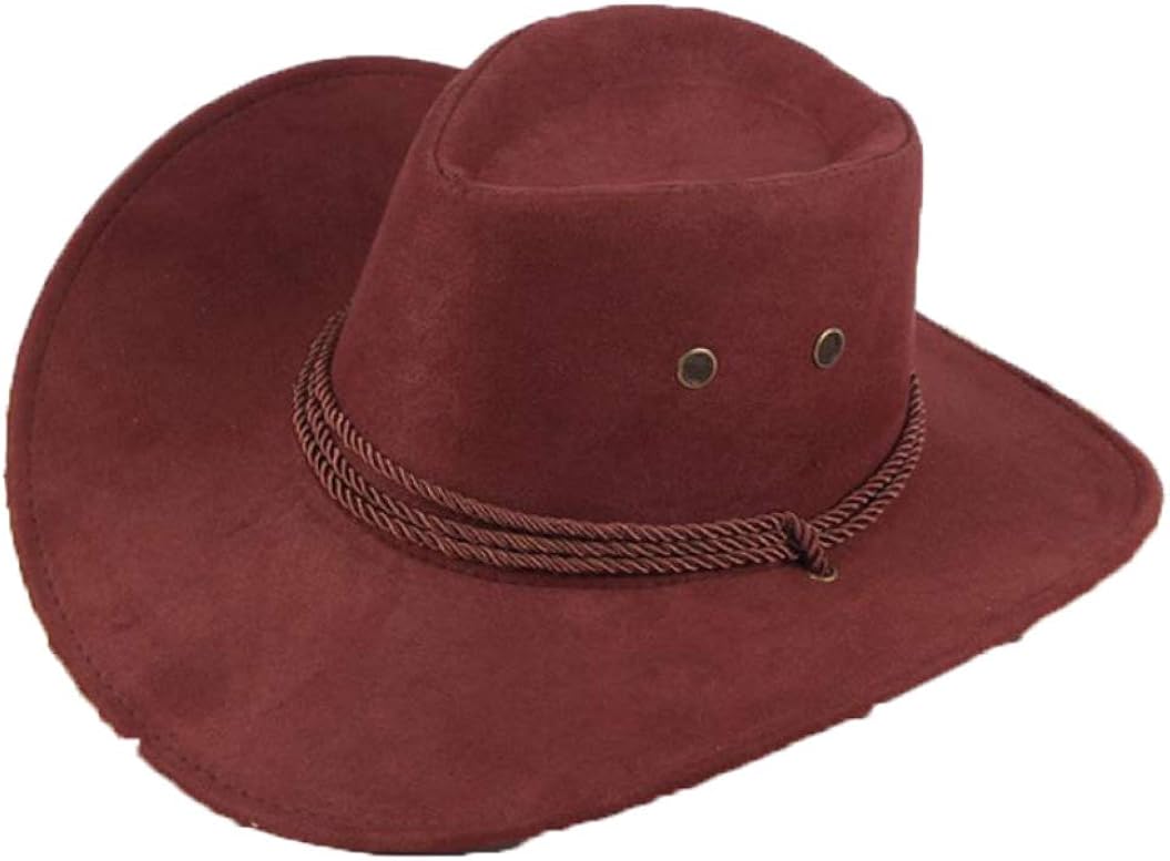 Faux Suede Western Cowboy Hat Vintage 