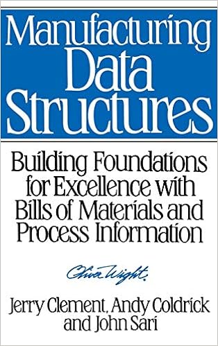 Manufacturing Data Structures: Building Foundations for Excellence with Bills of Materials and Process Information