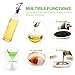 Olive Oil Dispenser - 4 Pack Oil and Vinegar Sauce Wine Glass Bottle Olive Oil 250ml Glass Dispenser Pouring Spouts with Lever-Release Snap Lids for Controlled Pouring with 2 Funnel