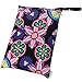 wegreeco Wet Bag, Baby Wet Dry Cloth Diaper Bags, 2 Pack (Flower, Dotty)