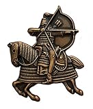 Mongol Warrior on horseback, attacking with bow and arrow Pin/Brooch
