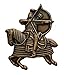 Mongol Warrior on horseback, attacking with bow and arrow Pin/Brooch