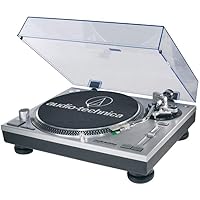 Audio-Technica AT-LP120-USB Direct-Drive Professional Turntable (USB & Analog), Silver